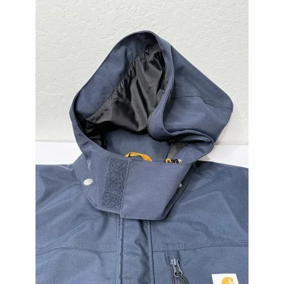 Carhartt Storm Defender Shoreline Heavyweight Jacket Navy Work Wear Size 2XL New